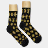 Chaussette Flocons Dorés (Droite)
