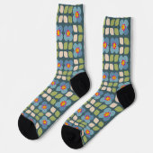Chaussette FLORA BLUSH - Chaussettes Florales Funny durables (Gauche)