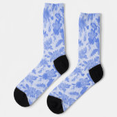 Chaussette Floral bleu (Gauche)