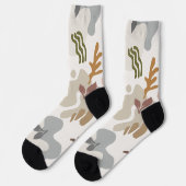 Chaussette Floral botanique minimal (Gauche)