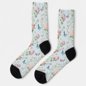 Chaussette Floral Butterfly Watercolor Socks (Gauche)