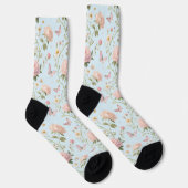 Chaussette Floral Butterfly Watercolor Socks (Droite)