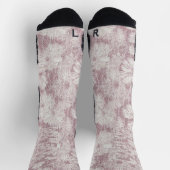 Chaussette Floral Daisy Velvety Dusty Rose (Haut)