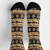 Chaussette Floral Folk Motif (Haut)