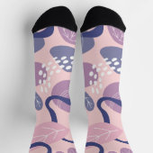 Chaussette Floral violet minimaliste (Haut)