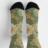 Chaussette Flore nostalgique en teintes Vintages (Haut)