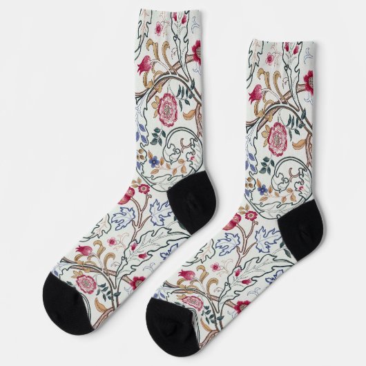 Chaussette Flower, Floral Pattern, William Morris (Gauche)