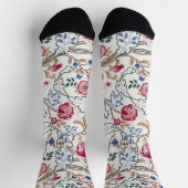 Chaussette Flower, Floral Pattern, William Morris (Haut)