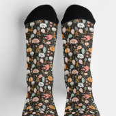 Chaussette Flower Pattern on Black (Haut)