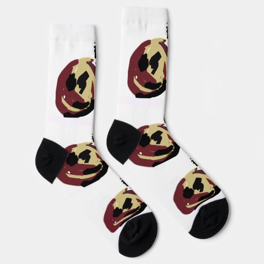 Chaussette Fluffy Black Cat Jack o Lantern fun  (Droite)