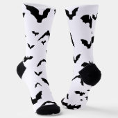 Chaussette Flying Bats on White (Angulaire)