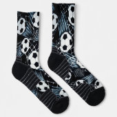 Chaussette Football Noir Et Blanc (Droite)