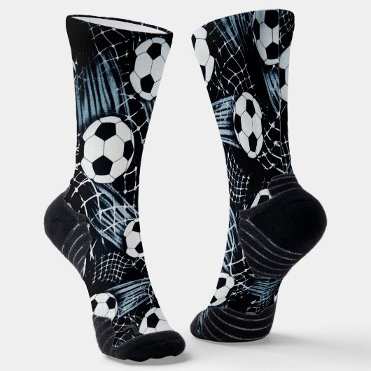 Chaussette Football Noir Et Blanc (Angulaire)