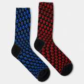 Chaussette Football rouge et bleu (Droite)