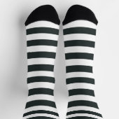 Chaussette Forêt-Noire Grandes vertes et blanches (Haut)