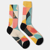Chaussette Formes demi-cercle avec textures (Droite)