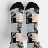 Chaussette Formes et bandes géométriques (Haut)