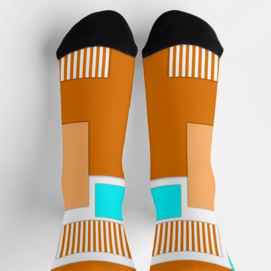 Chaussette Formes géométriques découpées en papier (Haut)