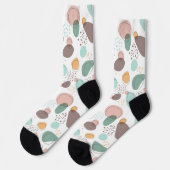 Chaussette Formes organiques motif transparent (Gauche)