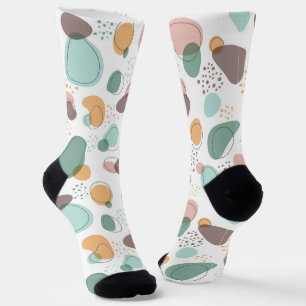 Chaussette Formes organiques motif transparent