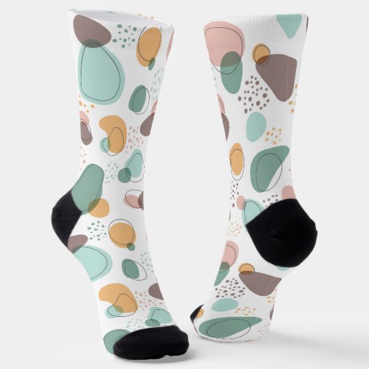 Chaussette Formes organiques motif transparent (Angulaire)