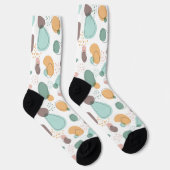 Chaussette Formes organiques motif transparent (Droite)