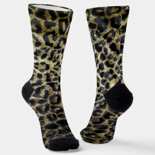Chaussette Fourrure de léopard, Chaussettes d'équipage à impr
