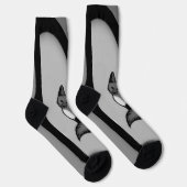 Chaussette Fox Design d'art moderne en argent (Droite)