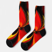 Chaussette Fractale Orange Fury (Gauche)