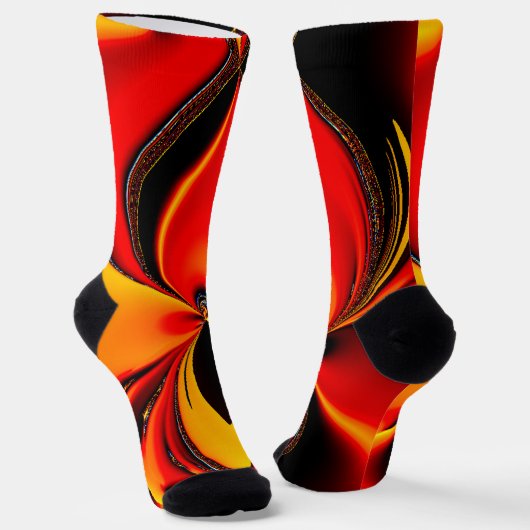Chaussette Fractale Orange Fury (Angulaire)