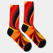 Chaussette Fractale Orange Fury (Droite)