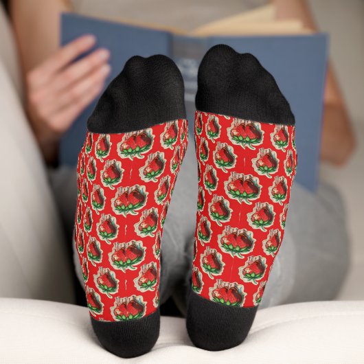 Chaussette Fraise (Fond)