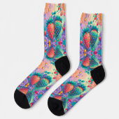 Chaussette Fraise colorée (Gauche)