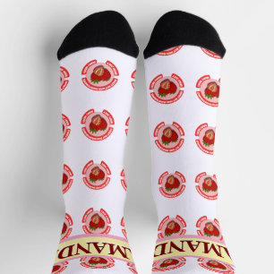 Chaussette Fraises sucrées juteuses Fruit d'été