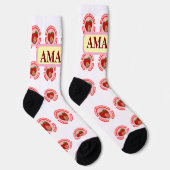 Chaussette Fraises sucrées juteuses Fruit d'été (Droite)