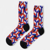 Chaussette France Drapeau Motif Français Unique Cool Funny (Gauche)