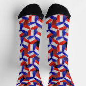 Chaussette France Drapeau Motif Français Unique Cool Funny (Haut)