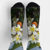 Chaussette Frangipanis Avec Papillon, Chaussettes (Haut)