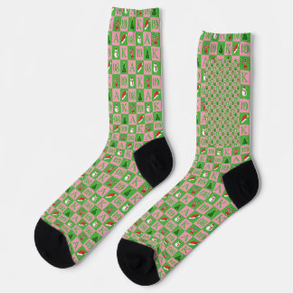 Chaussette Fraternité grecque élégante Noël 1908
