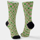 Chaussette Fraternité grecque élégante Noël 1908 (Angulaire)