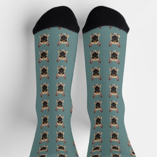 Chaussette French Bulldog Pattern (Haut)