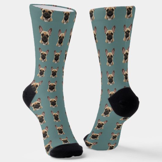 Chaussette French Bulldog Pattern (Angulaire)