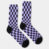 Chaussette French lilac checkerboard pattern (Droite)