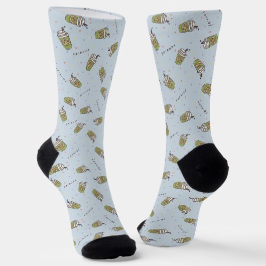 Chaussette FRIENDS™ | Motif Polka Dot Central Perk (Angulaire)