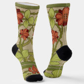 Chaussette Frieze Bordure Art Nouveau Floral (Angulaire)