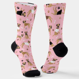 Chaussette Frontière Os de Terrier et Chaussettes de pattes
