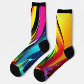 Chaussette Frottes de peinture Abstraites avec éclaboussure s (Gauche)