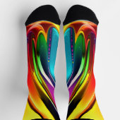 Chaussette Frottes de peinture Abstraites avec éclaboussure s (Haut)