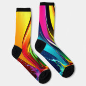 Chaussette Frottes de peinture Abstraites avec éclaboussure s (Droite)