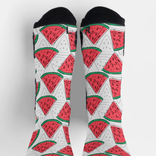 Chaussette Fruit motif transparent | motif de surface de frui (Haut)
